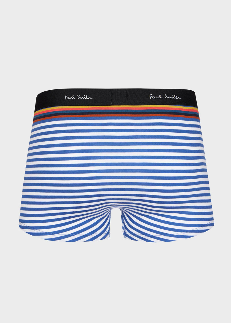 Paul Smith Blue and White Stripe Low-Rise Boxer Briefs outlook