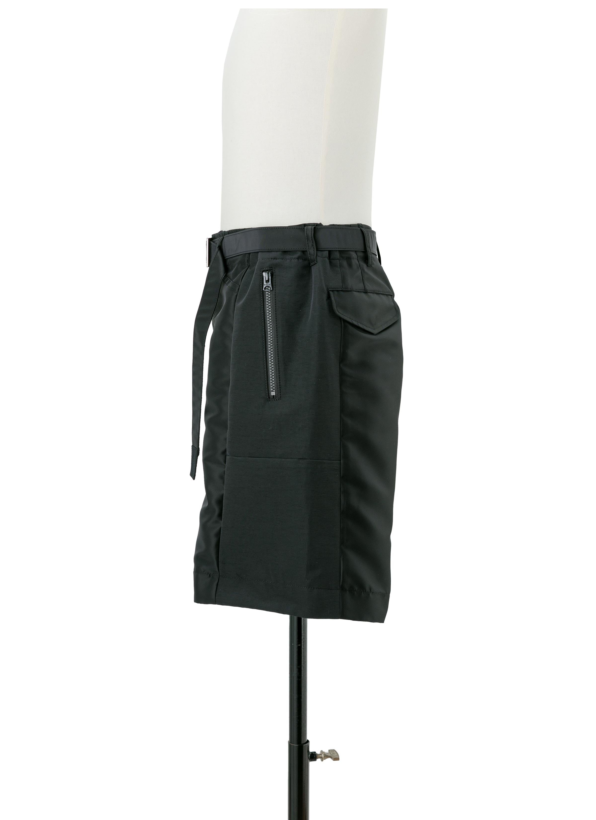 Nylon Twill x Grosgrain Shorts - 3