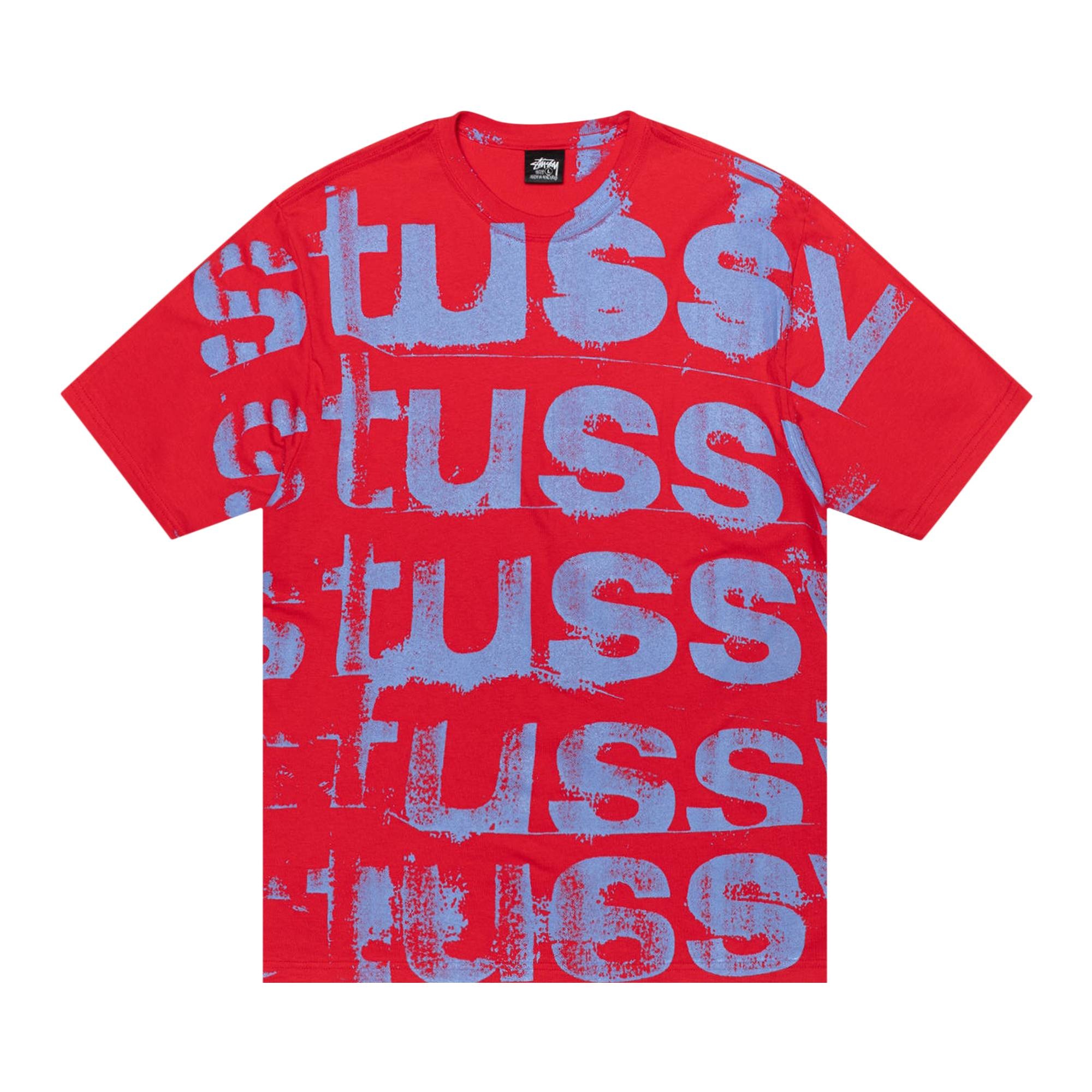 Stüssy Stussy Stamp Tee 'Red' | REVERSIBLE