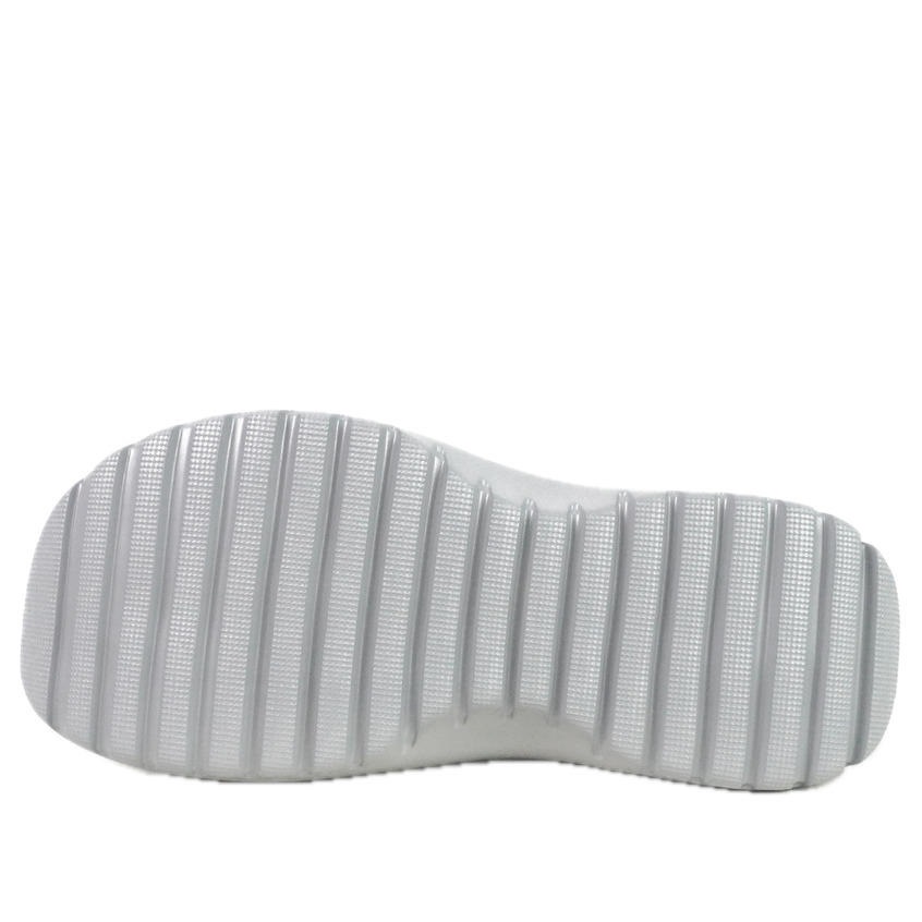 (WMNS) adidas Adilette Clog Platform 'Silver Metallic' JQ9879 - 4