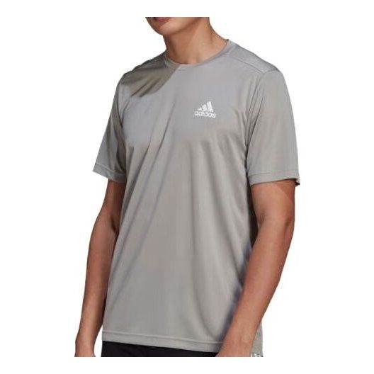 adidas AEROREADY Designed To Move Motion T-shirt 'Mgh Solid Grey White' GM2121 - 1