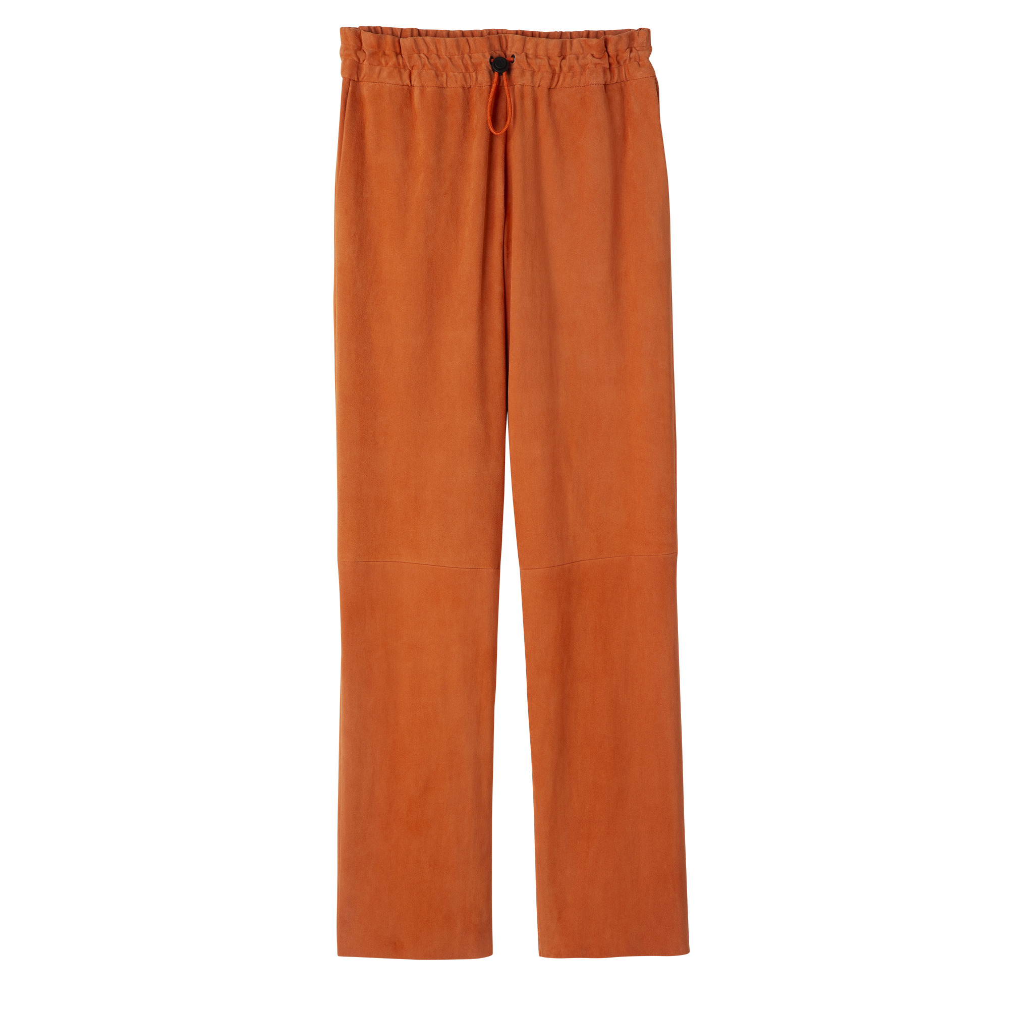 Leather straight pants Orange - Leather - 1