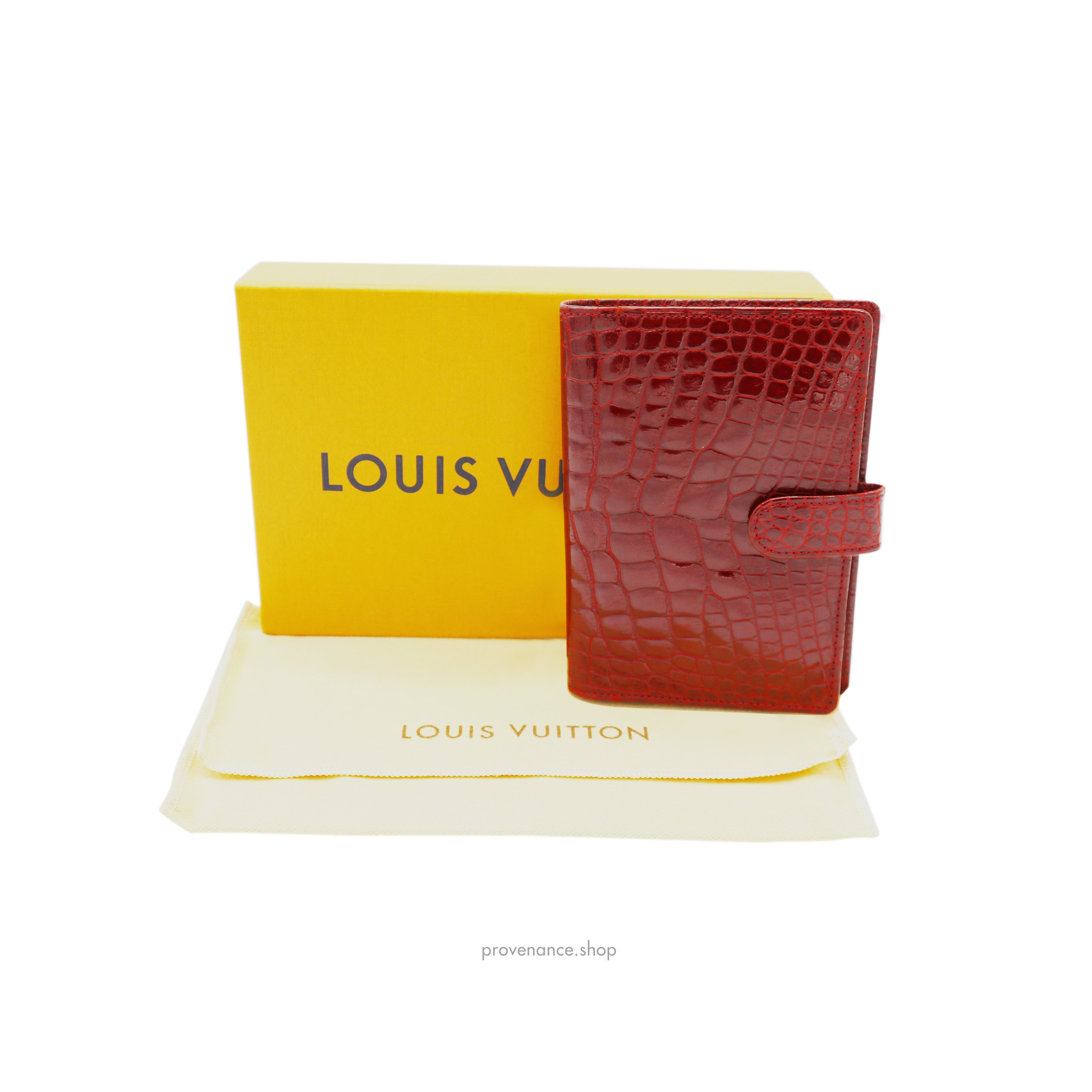 Louis Vuitton SPECIAL ORDER Agenda Fonctionnel PM - Alligator Rubis - 2
