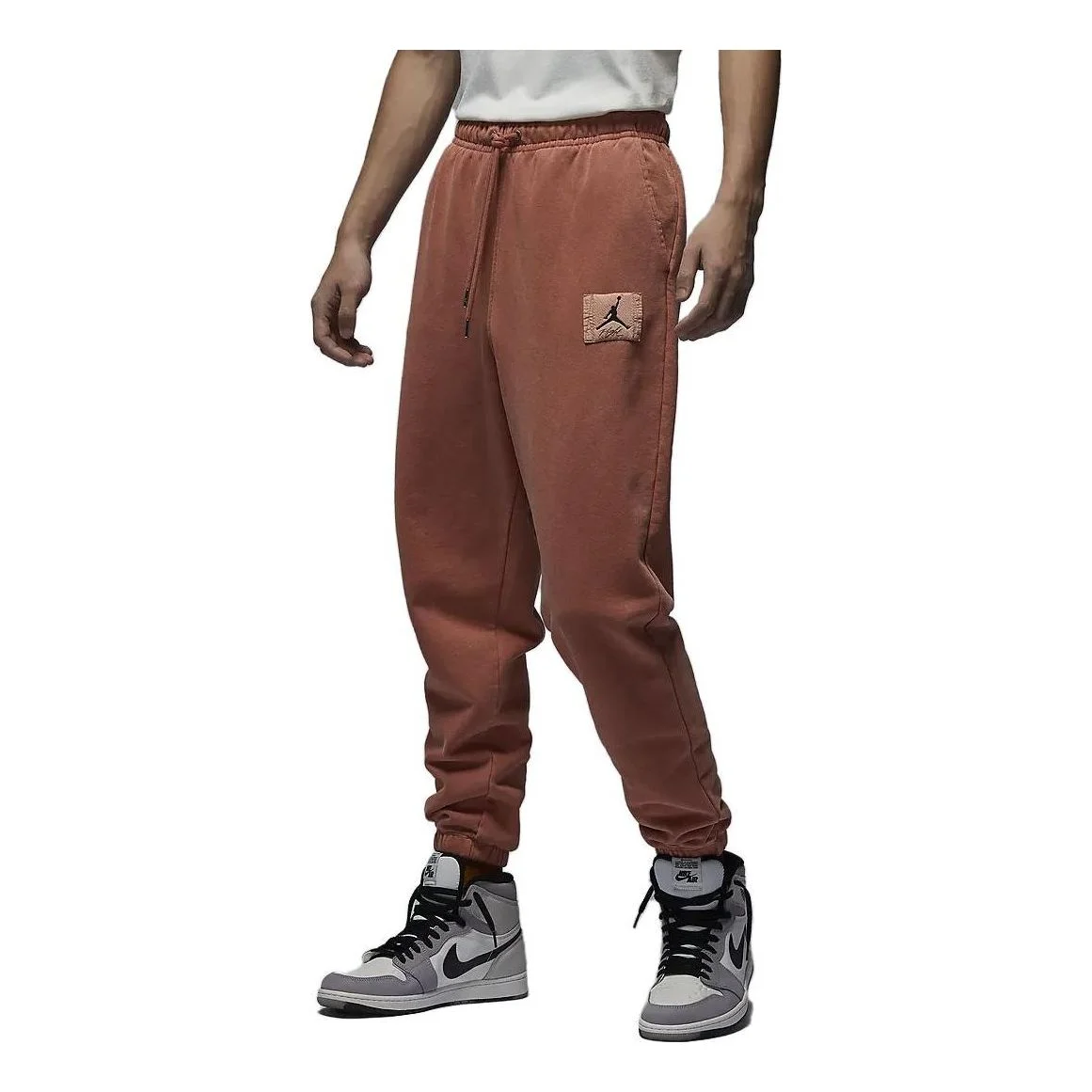 Air Jordan Essential Fleece Washed Trousers 'Orange' FB7299-810 - 1