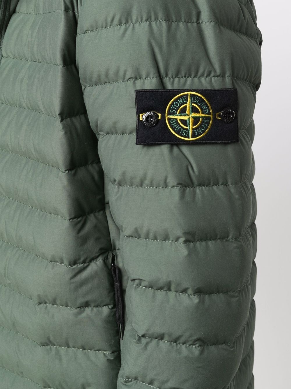 logo-patch puffer jacket - 5