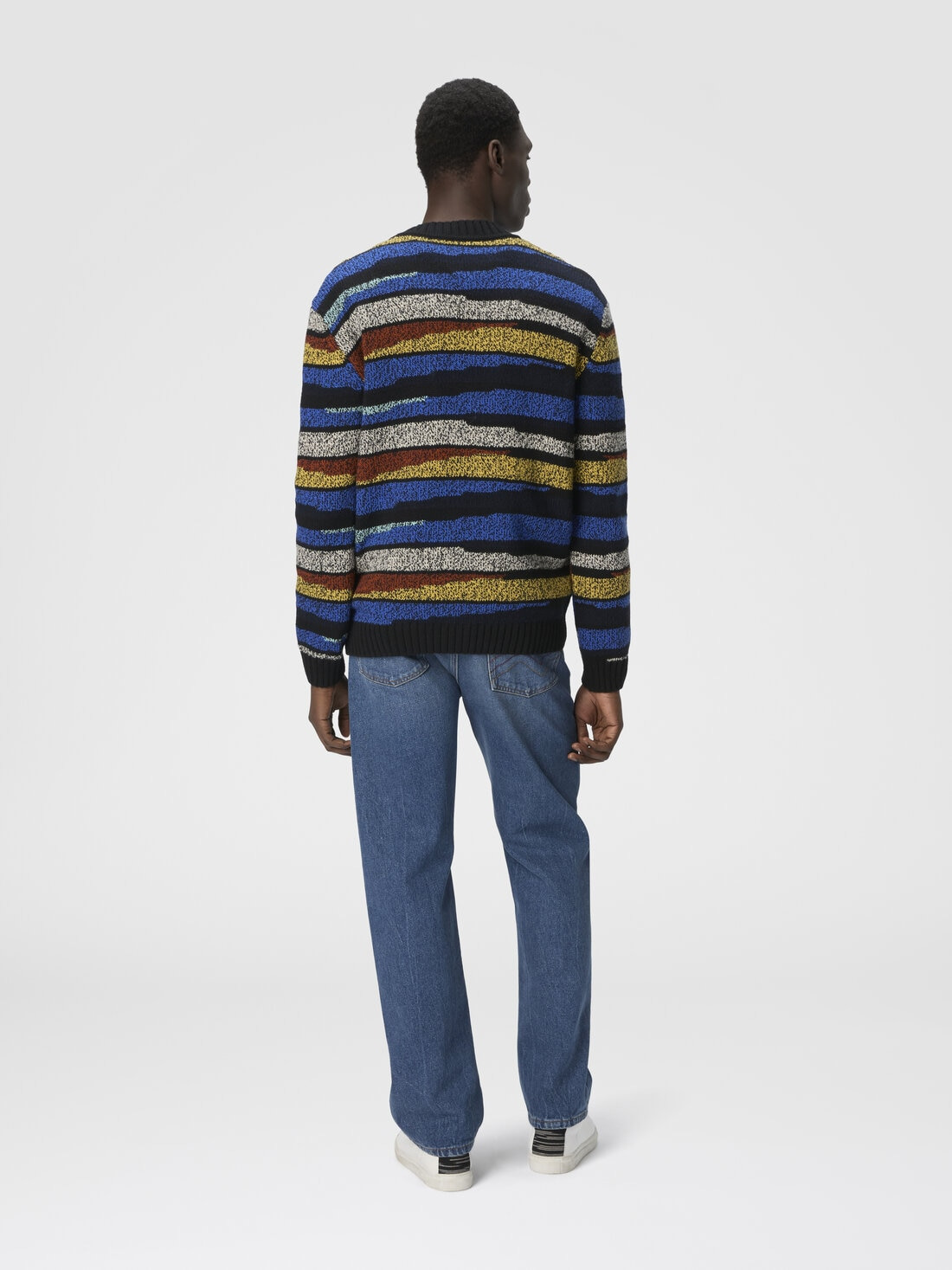 The cardigan in pure wool with inlay - 3