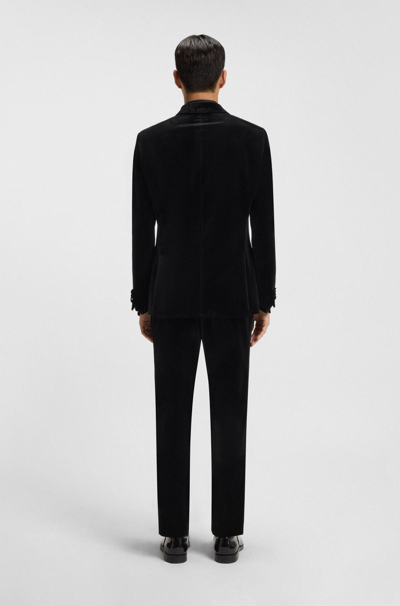 SLIM-FIT JACKET IN COTTON VELVET 4