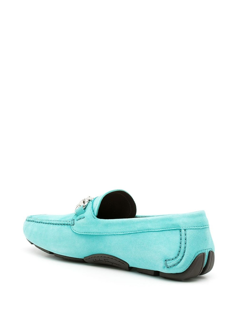 Gancini leather loafers 3