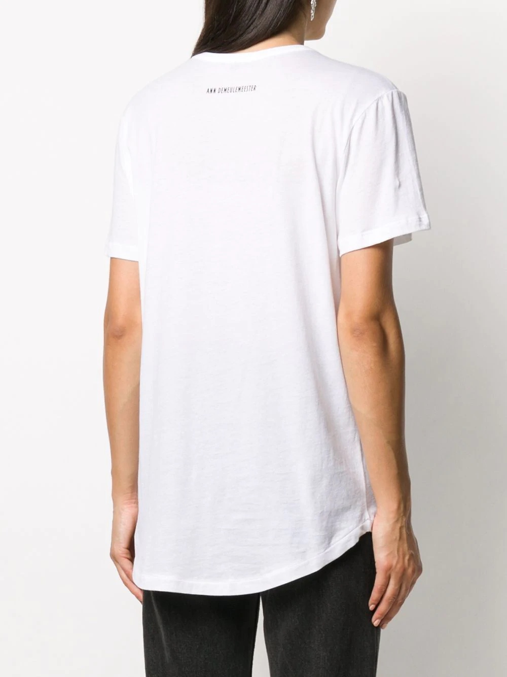 longline plant print t-shirt - 4