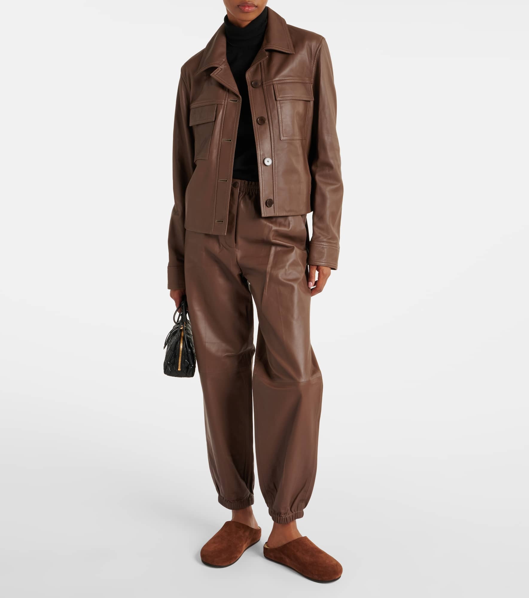 Leather sweatpants - 2