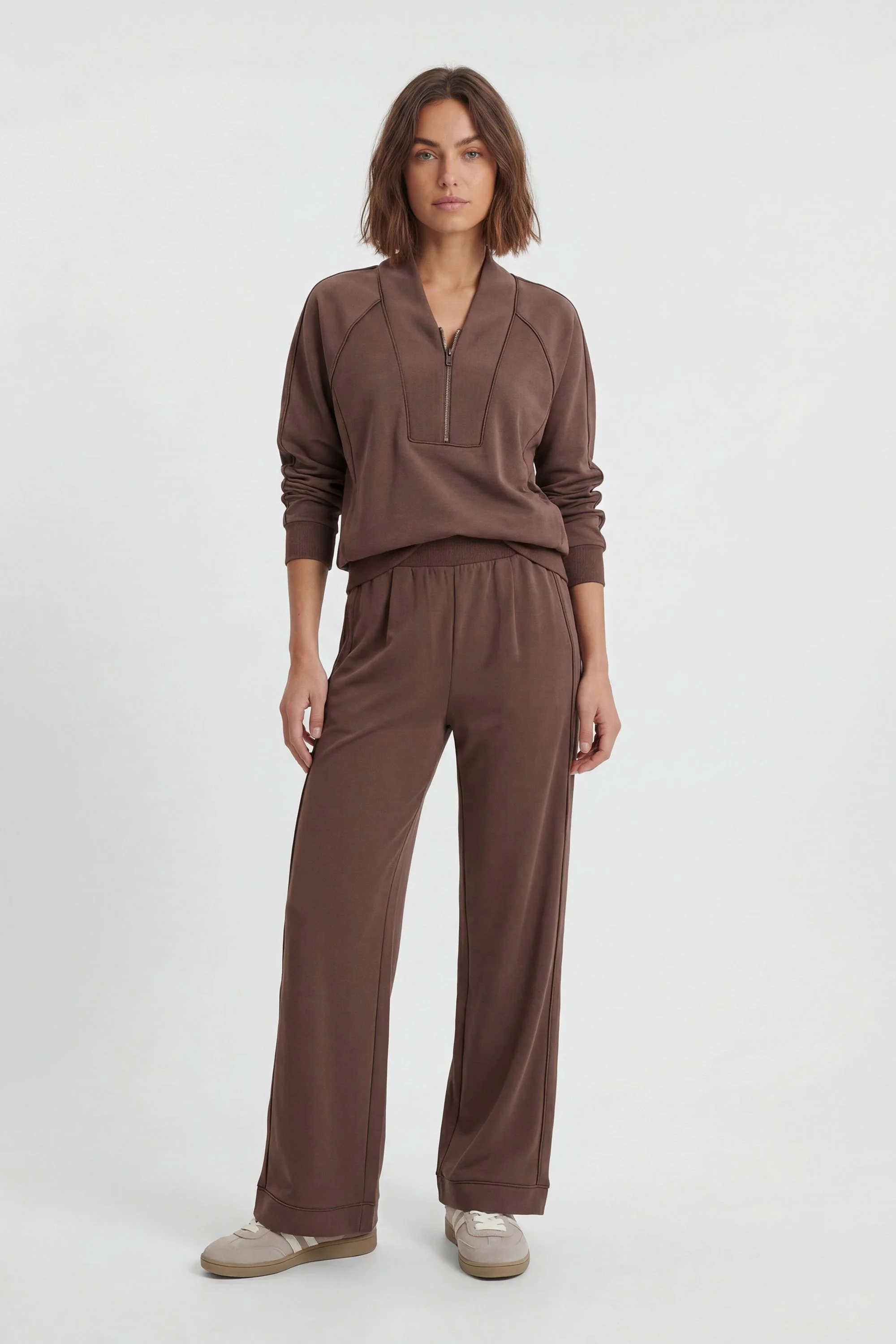 Petite Premium Luxe Wide Leg Jogger - 1