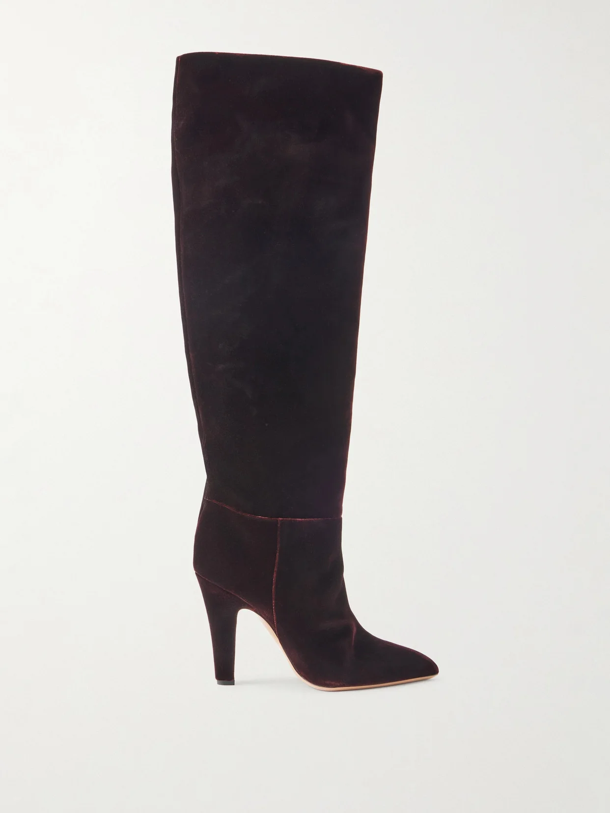Elsa Velvet Knee Boots - 1
