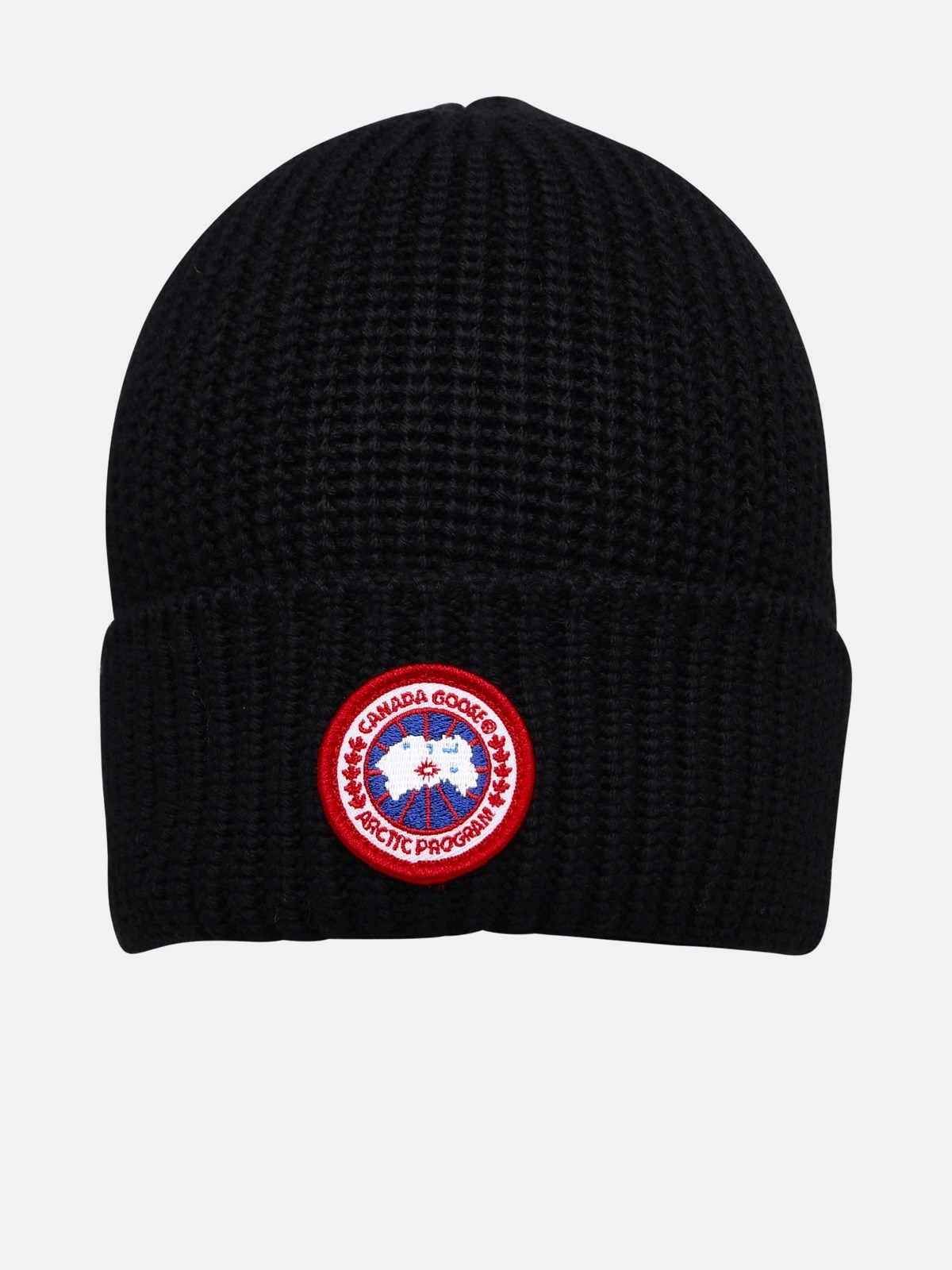 ARTIC DISC BLACK WOOL BEANIE - 1