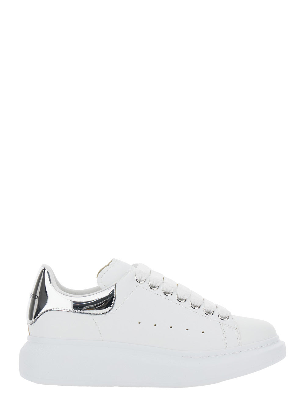 Alexander Mcqueen Women White Sneakers With Logo Patch On The Tongue And Embossed Logo On The Heel I - 1