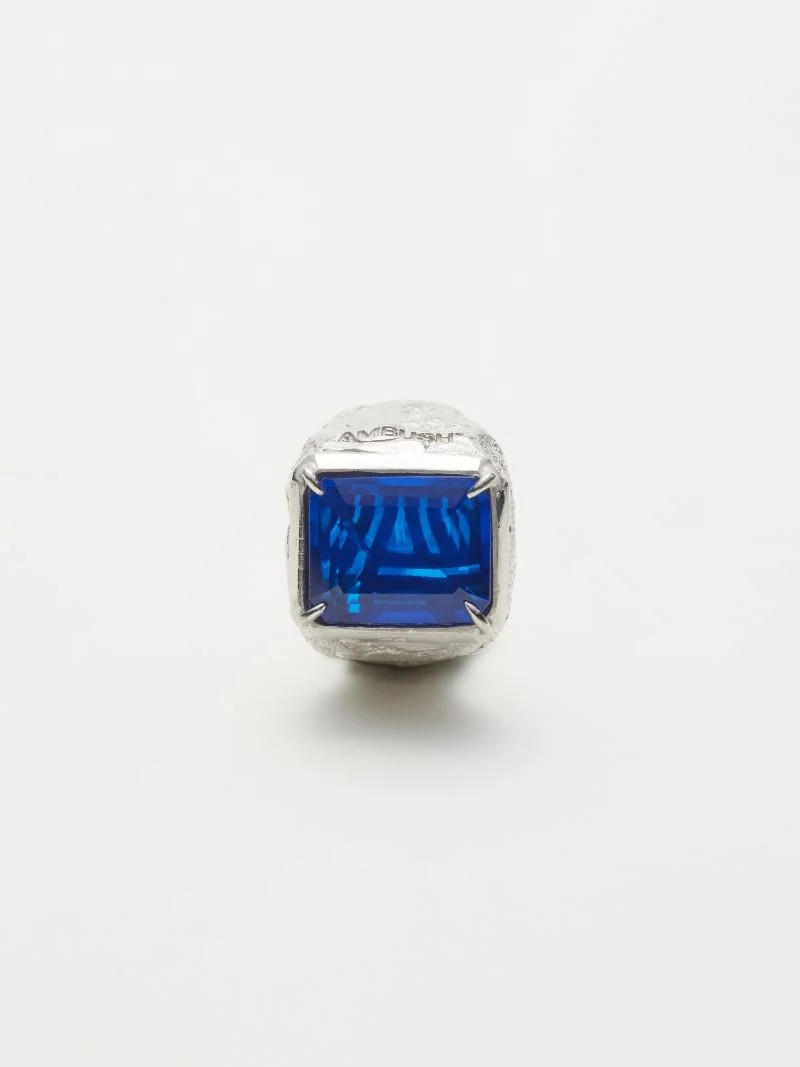 SMALL SQUARE CUT STONE EARRING - 4