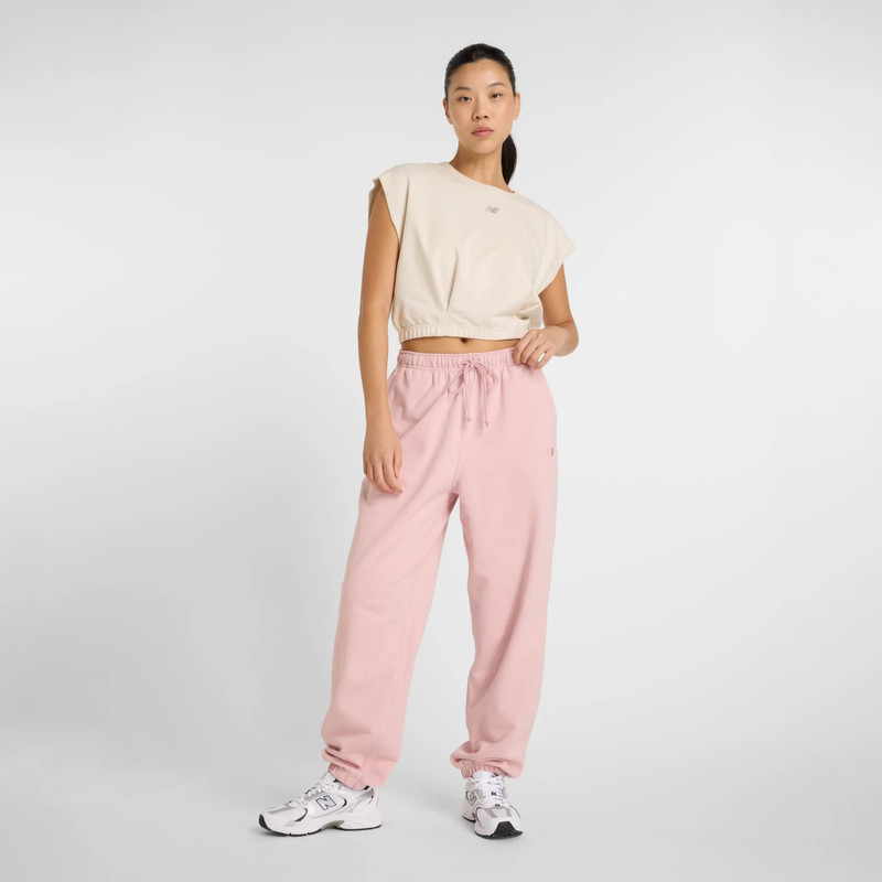 New Balance Heritage French Terry Crop T-Shirt outlook