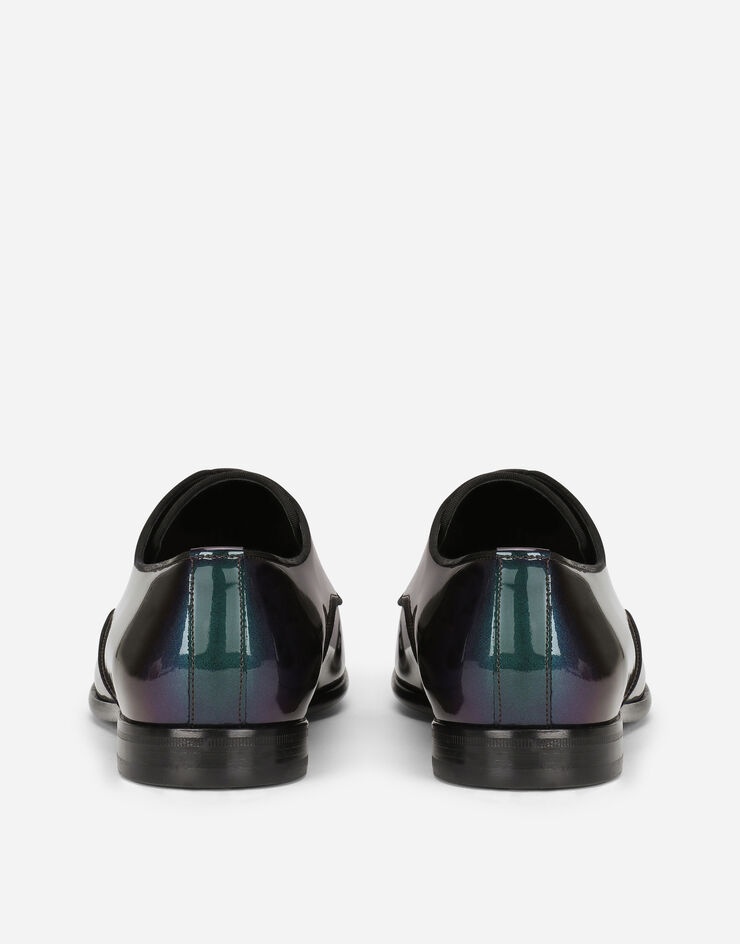 Iridescent patent leather Derby shoes - 3