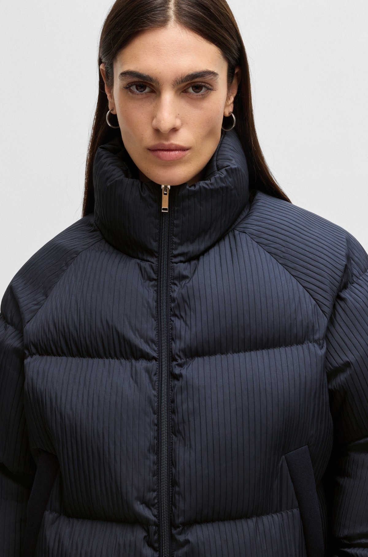 WATER-REPELLENT JACKET IN CORDUROY-EFFECT FABRIC - 5