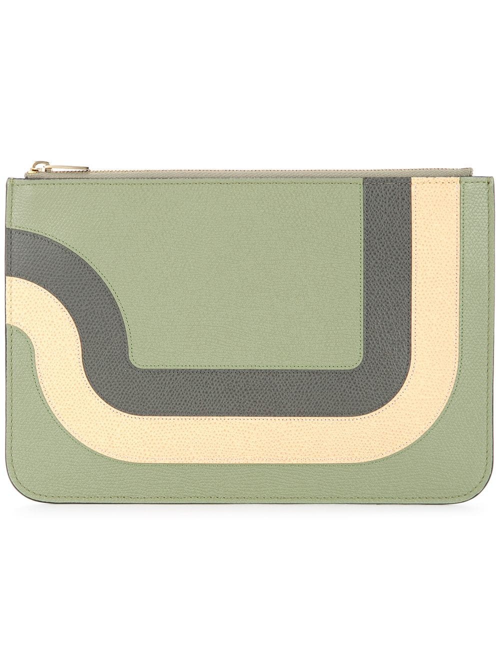 colour-block zipped wallet - 1