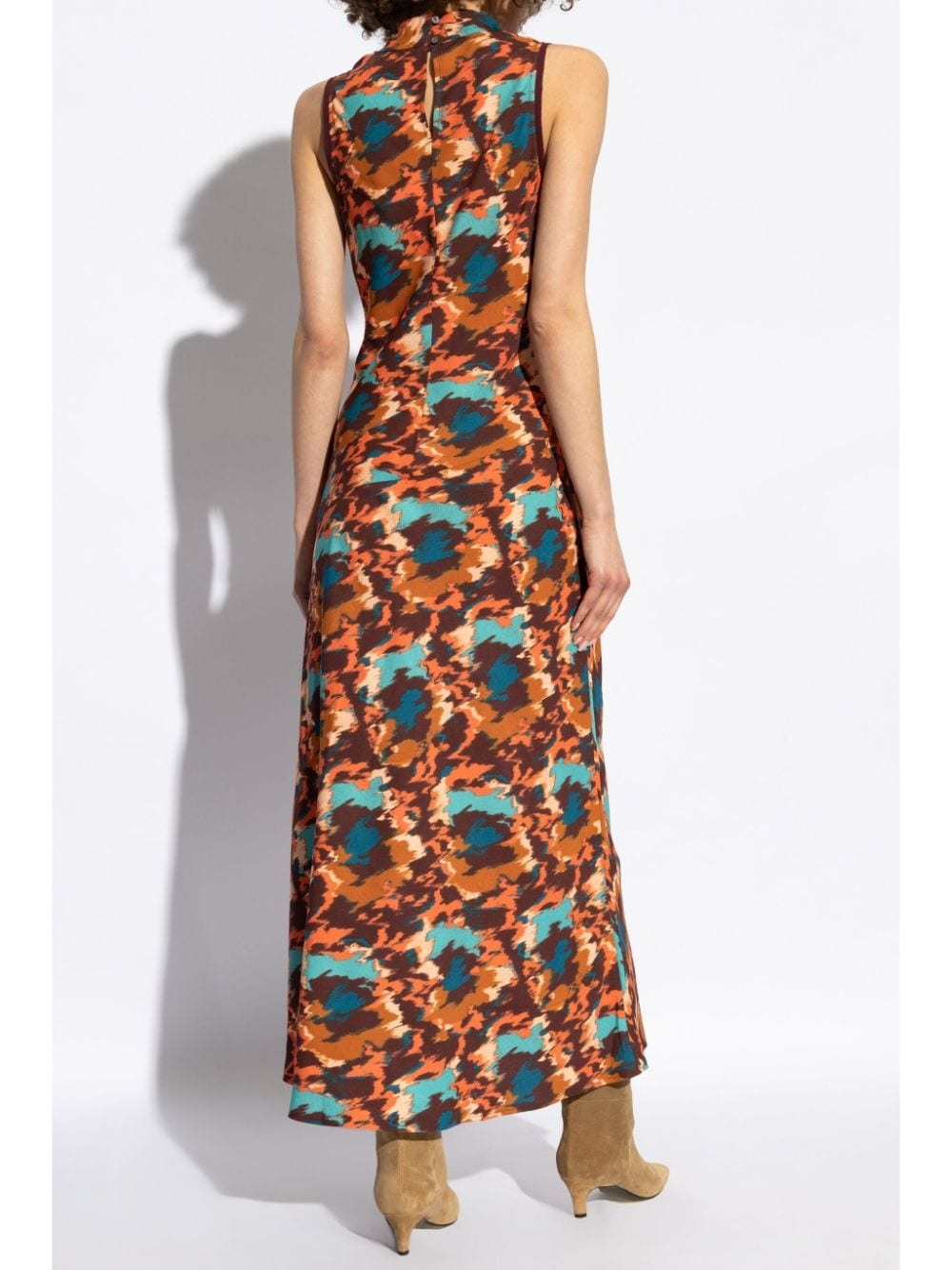 Kalena graphic-print midi dress - 4