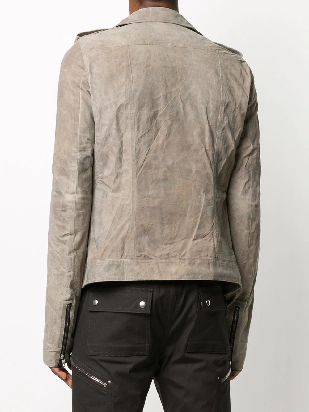 suede biker jacket - 4