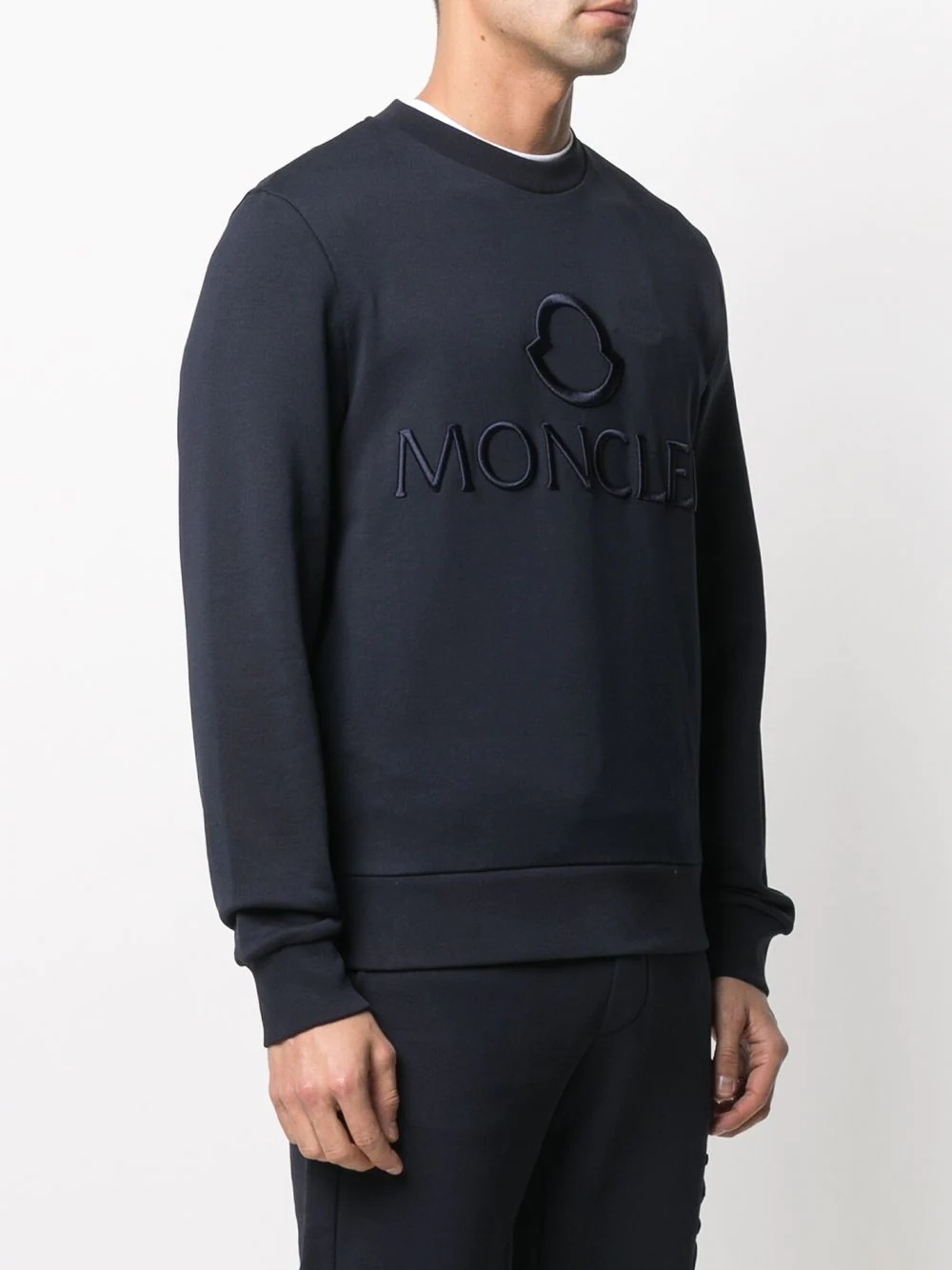 logo-embossed sweatshirt - 3