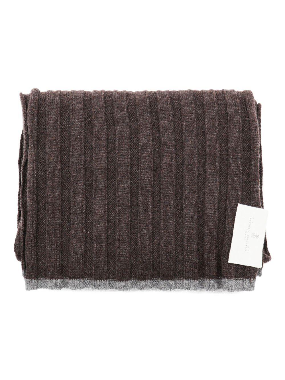 ribbed-knit wool scarf - 3