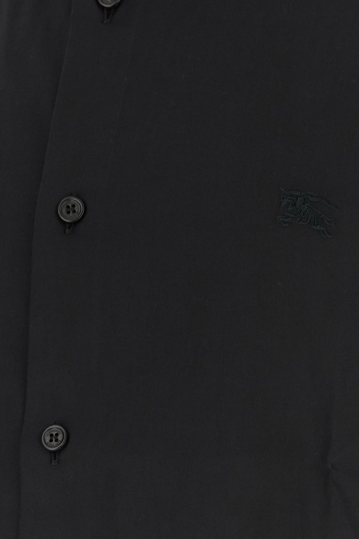 Black stretch poplin shirt - 3