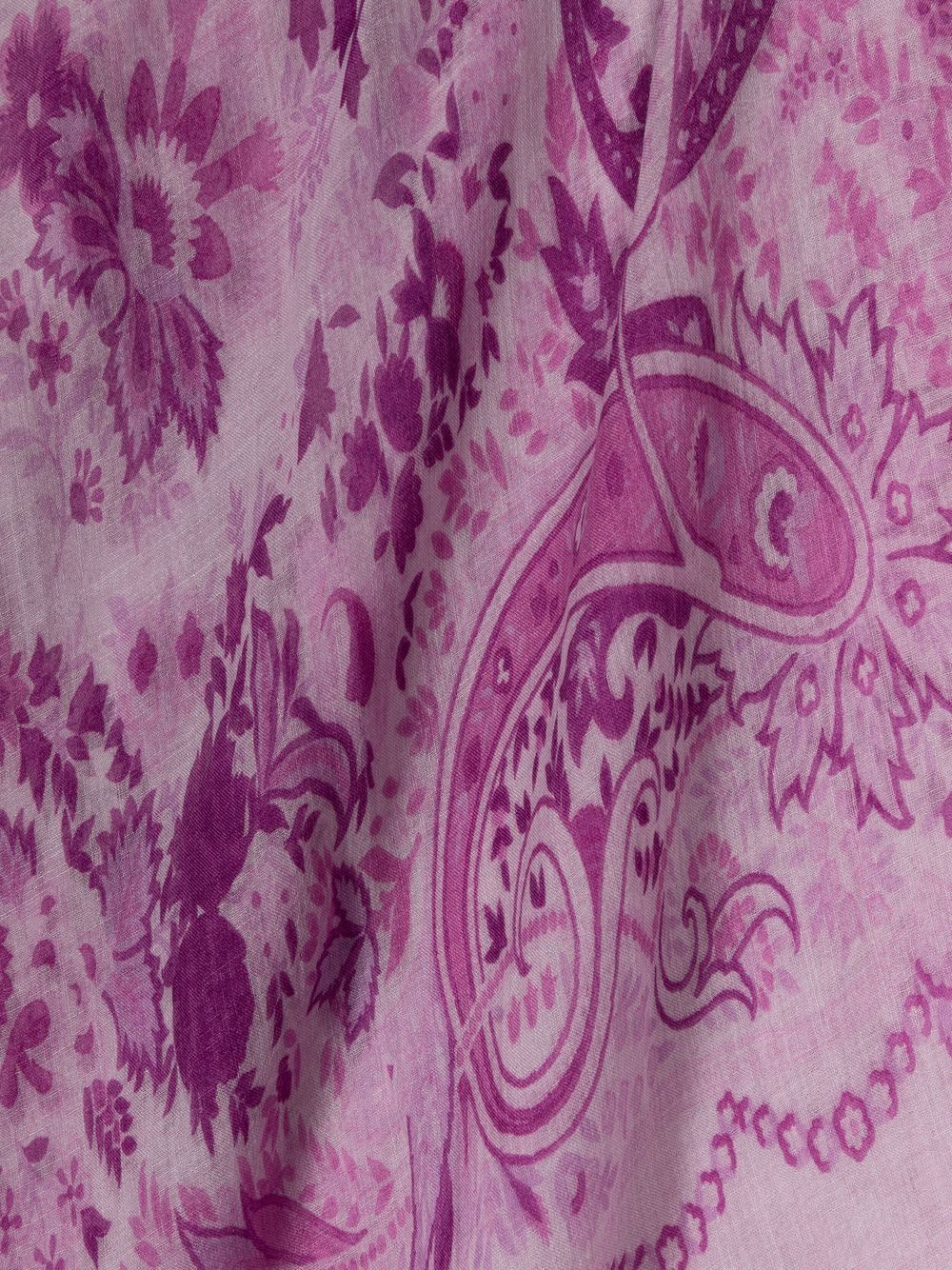 all-over paisley-print scarf - 3
