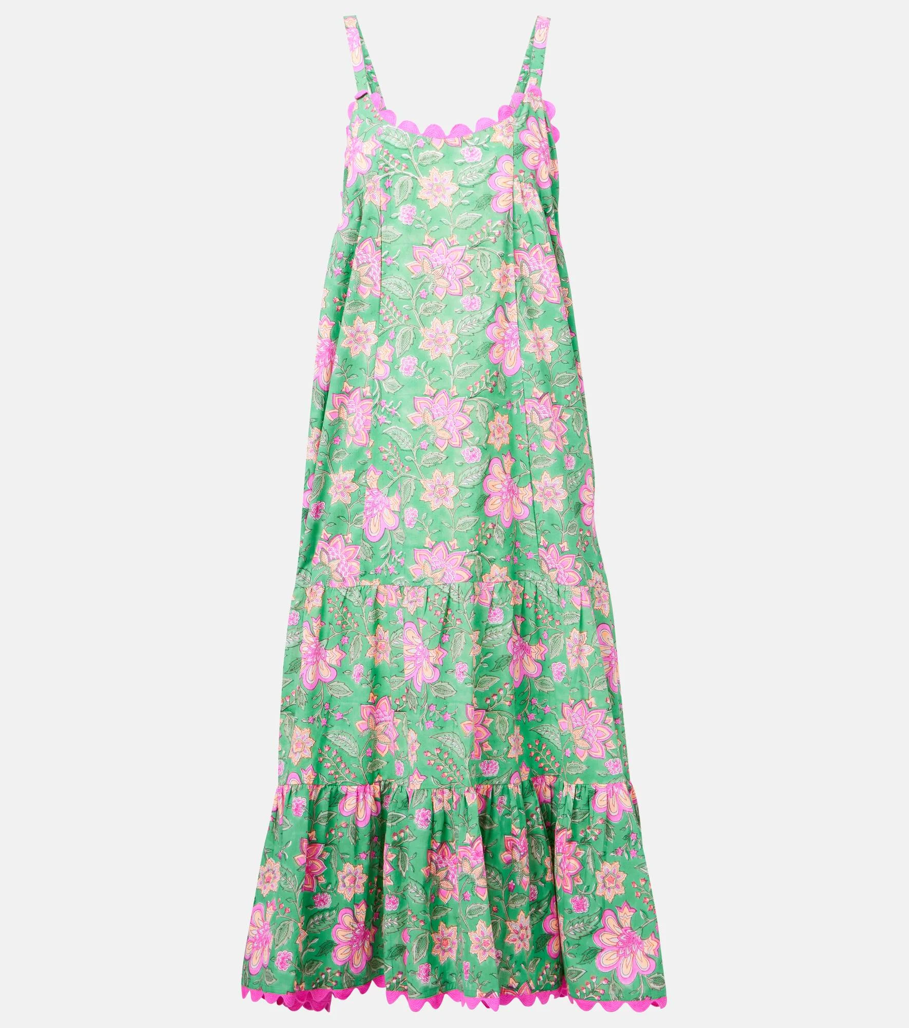 Printed cotton maxi dress - 1