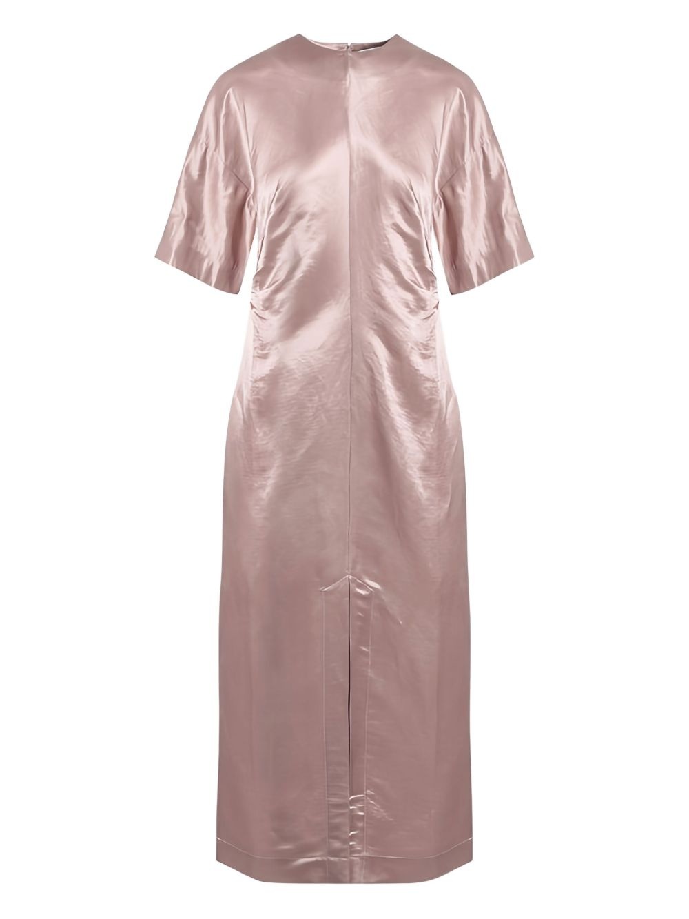 gathered-detail dress - 1