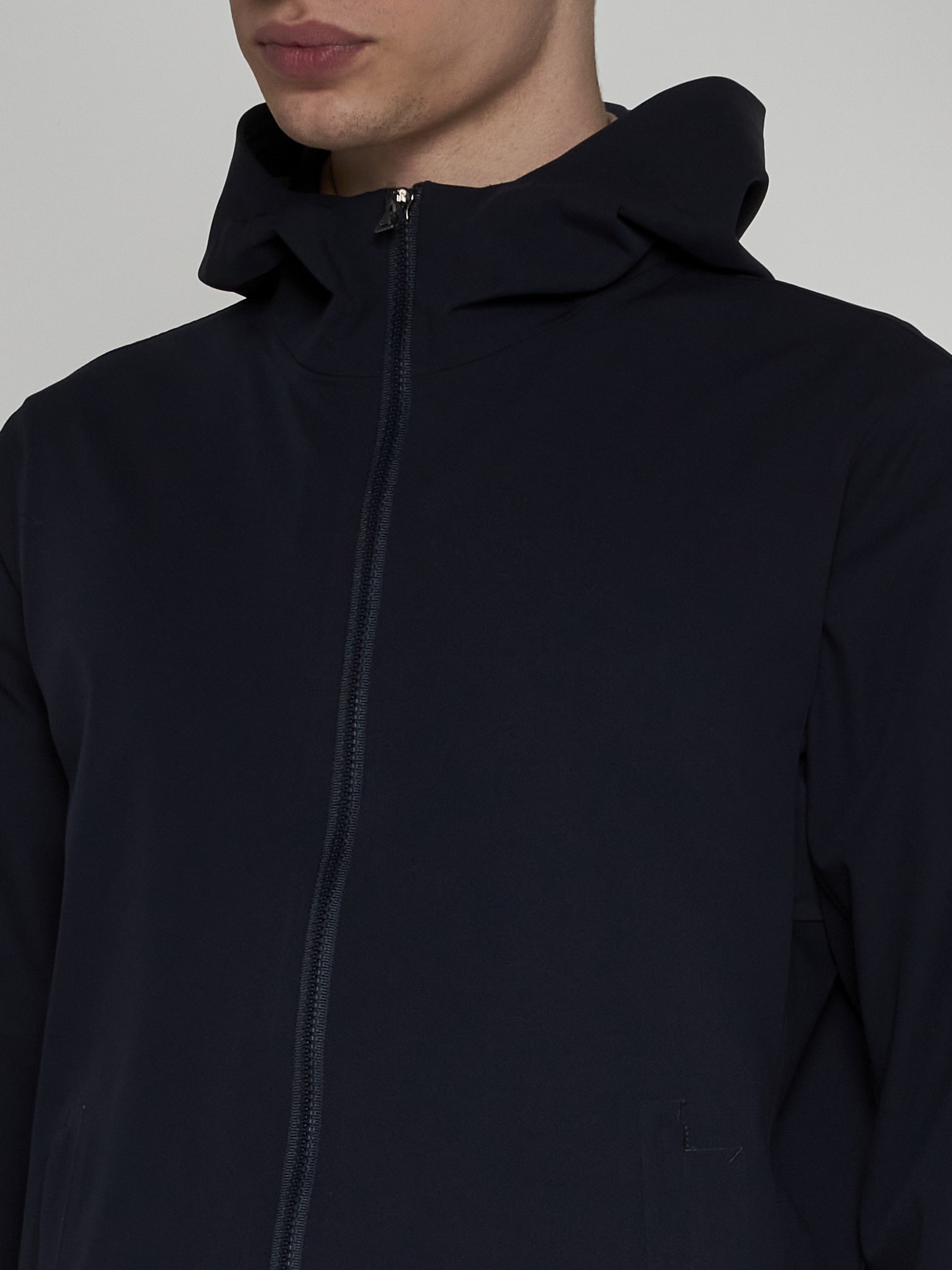 Hooded nylon jacket - 4