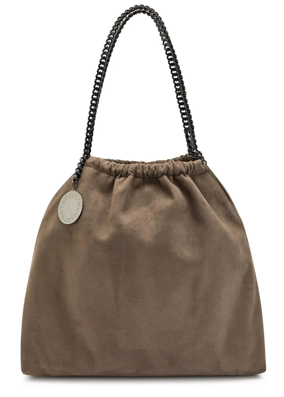 Stella Mccartney Falabella Medium Drawstring Faux Suede Tote - 1