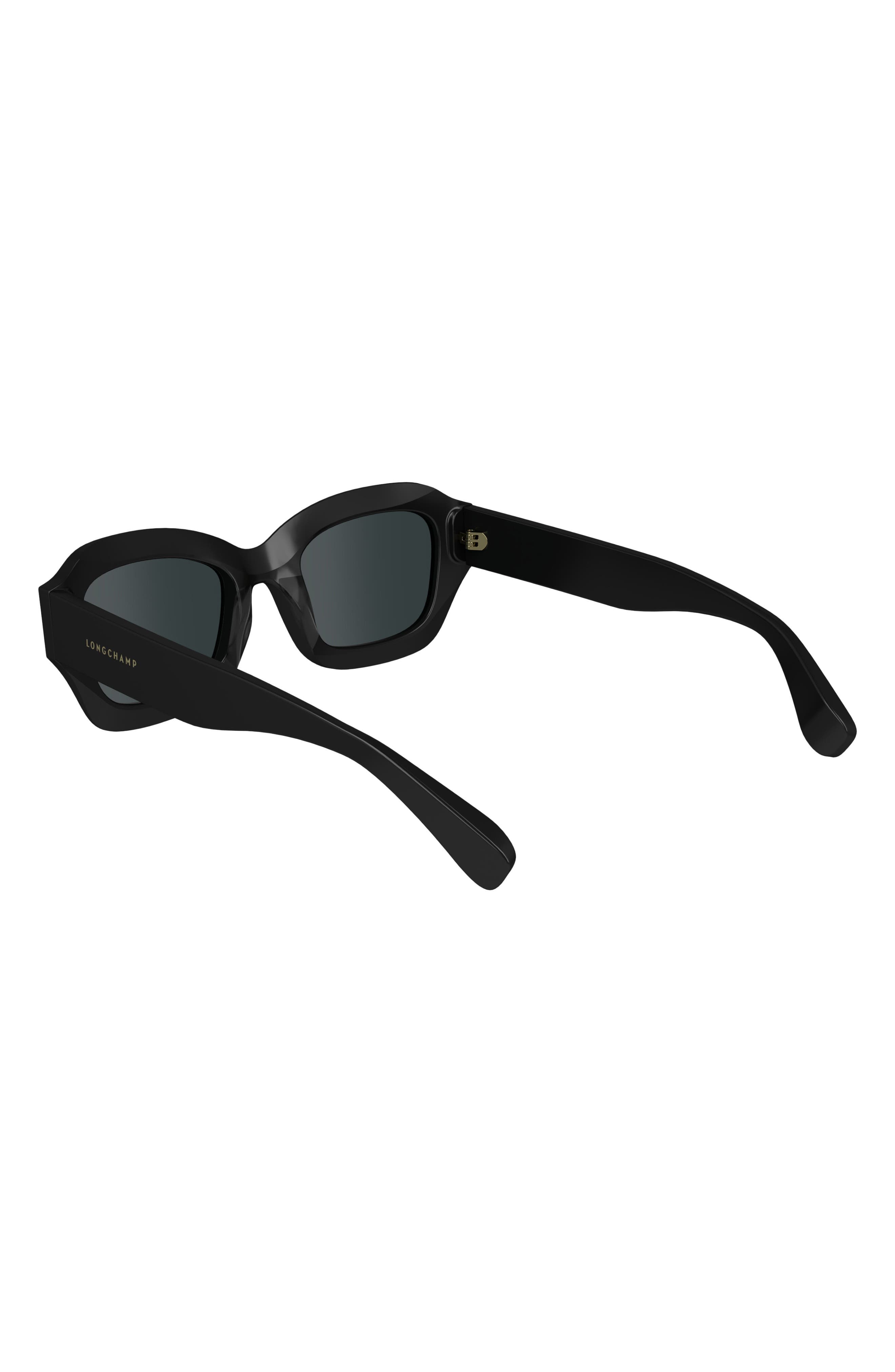 Longchamp Heritage 50mm Cat Eye Sunglasses in Black at Nordstrom - 4