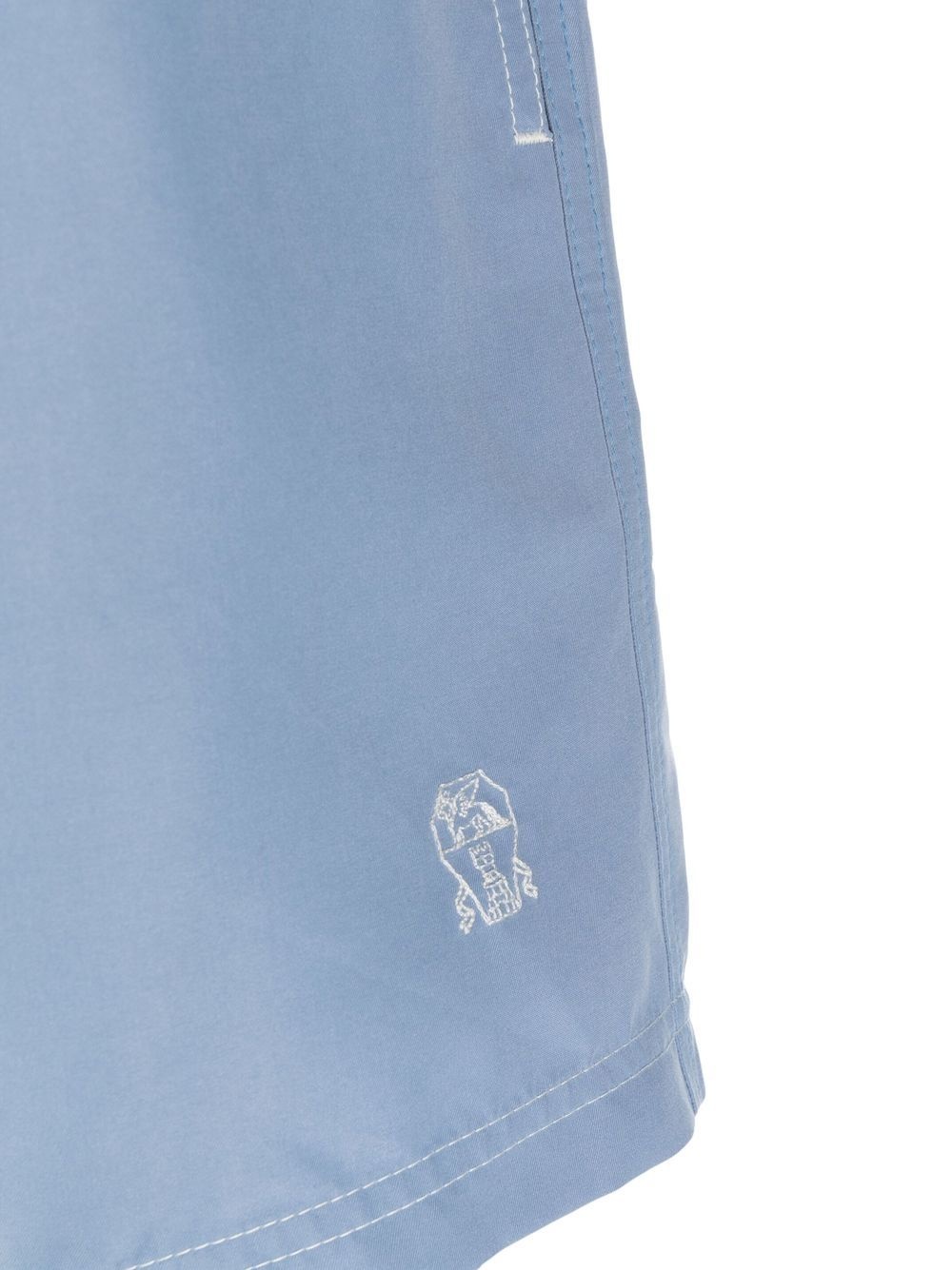 logo-embroidered swim shorts - 3