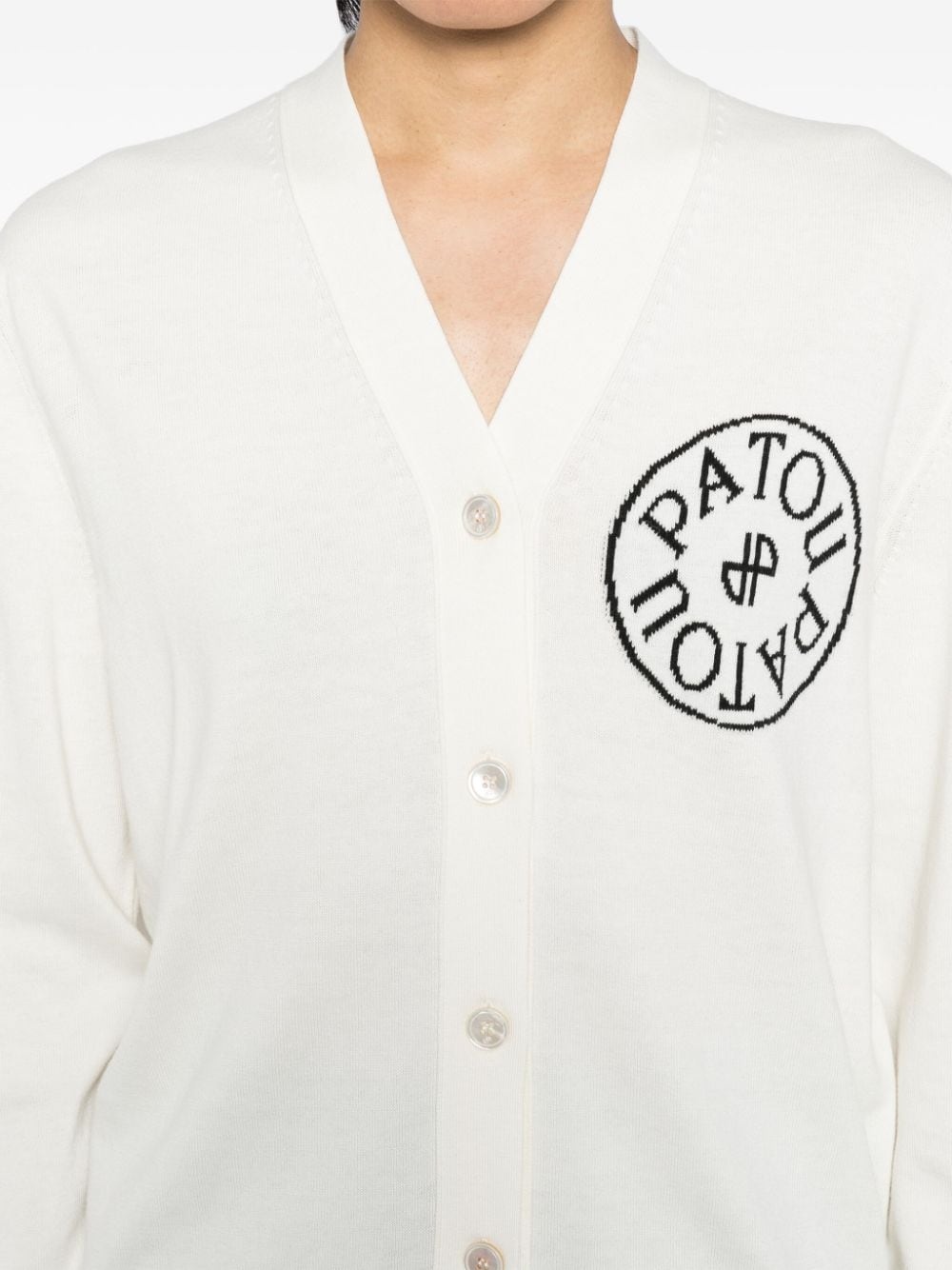 logo cardigan - 5