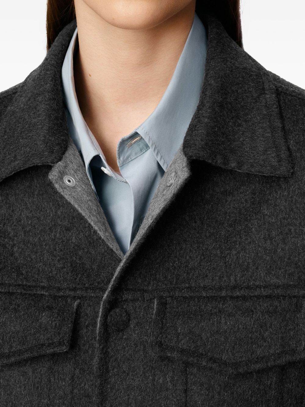 press-stud fastening jacket - 6