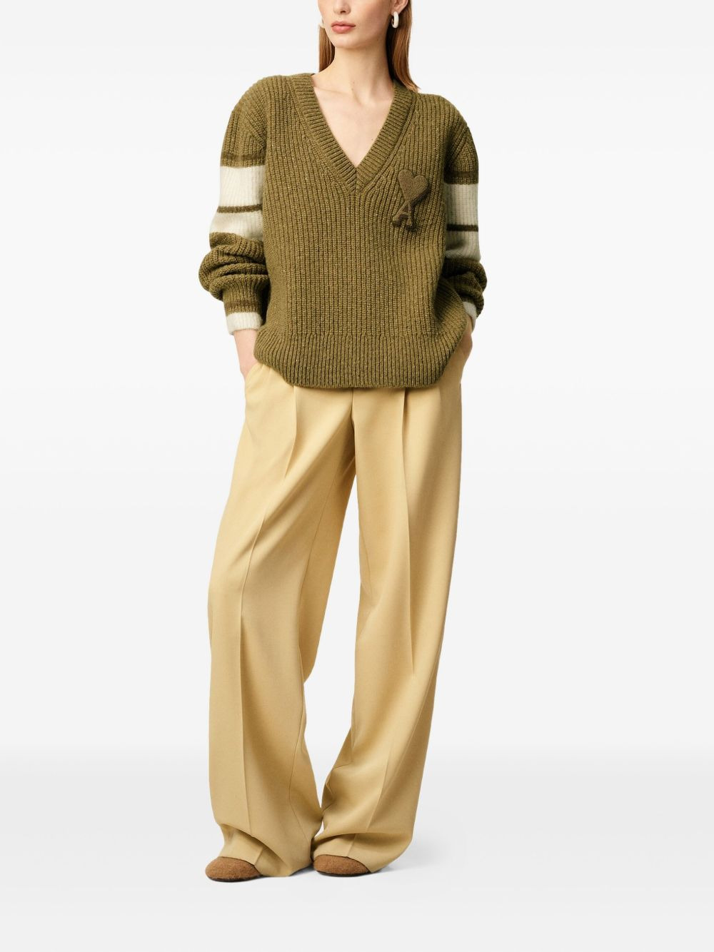 Ami de Coeur v-neck sweater - 2