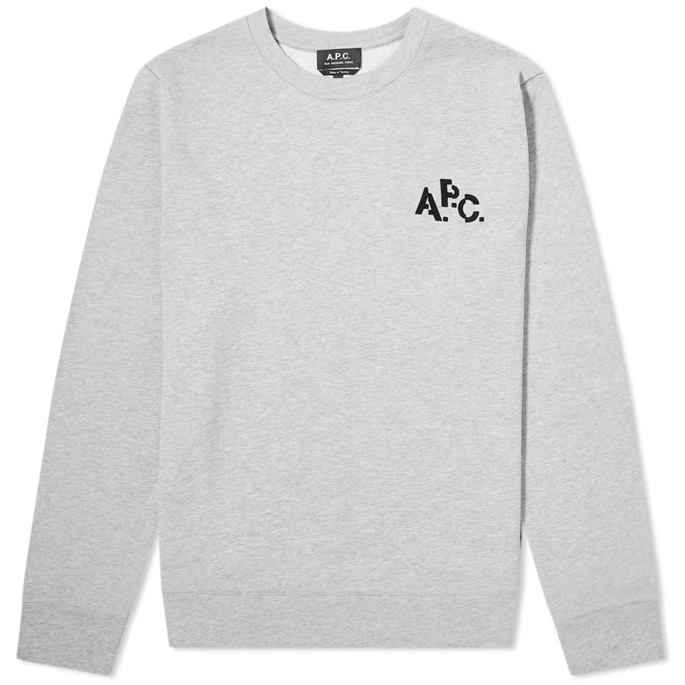 A.P.C. Pixel Logo Crew Sweat - END. Exclusive - 1