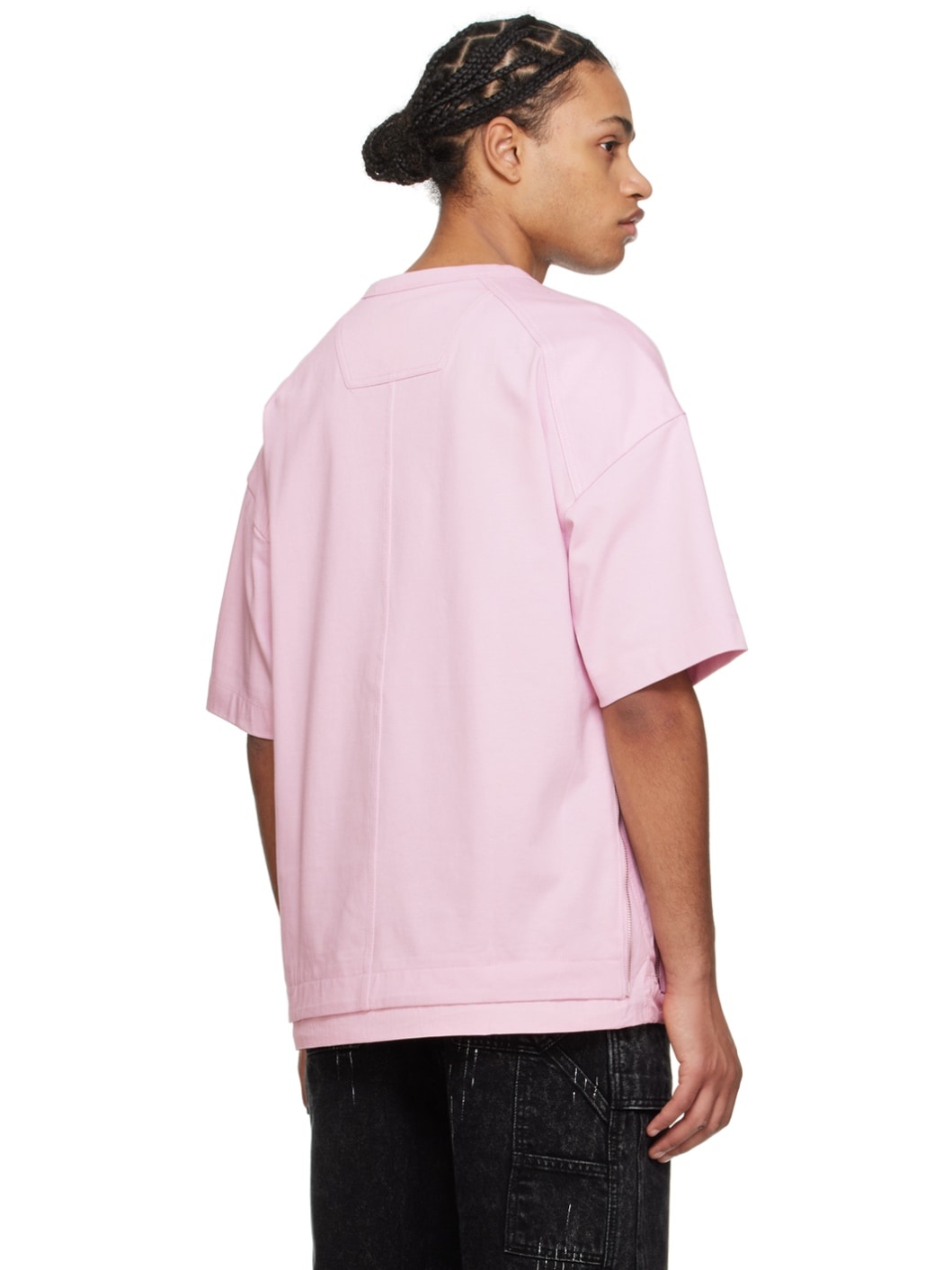Pink Side Zip T-Shirt - 3