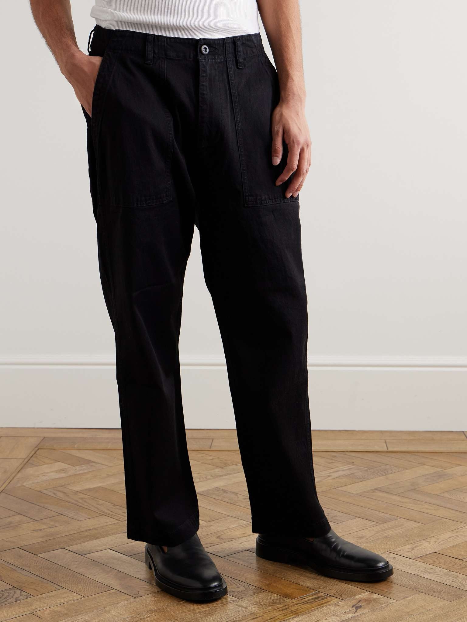 Straight-Leg TENCEL™ Lyocell-Blend Twill Trousers - 4