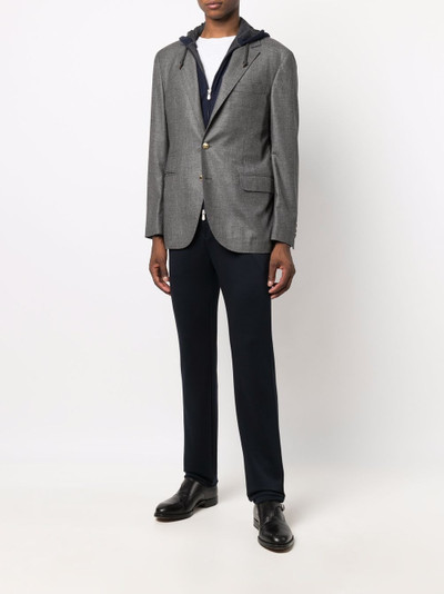 Canali drawstring tailored trousers outlook