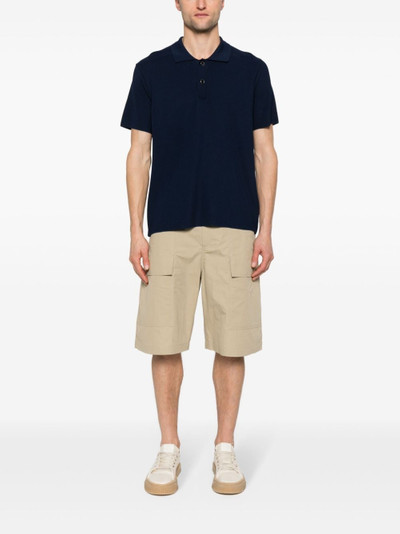 JACQUEMUS Maille honeycomb-knit polo shirt outlook