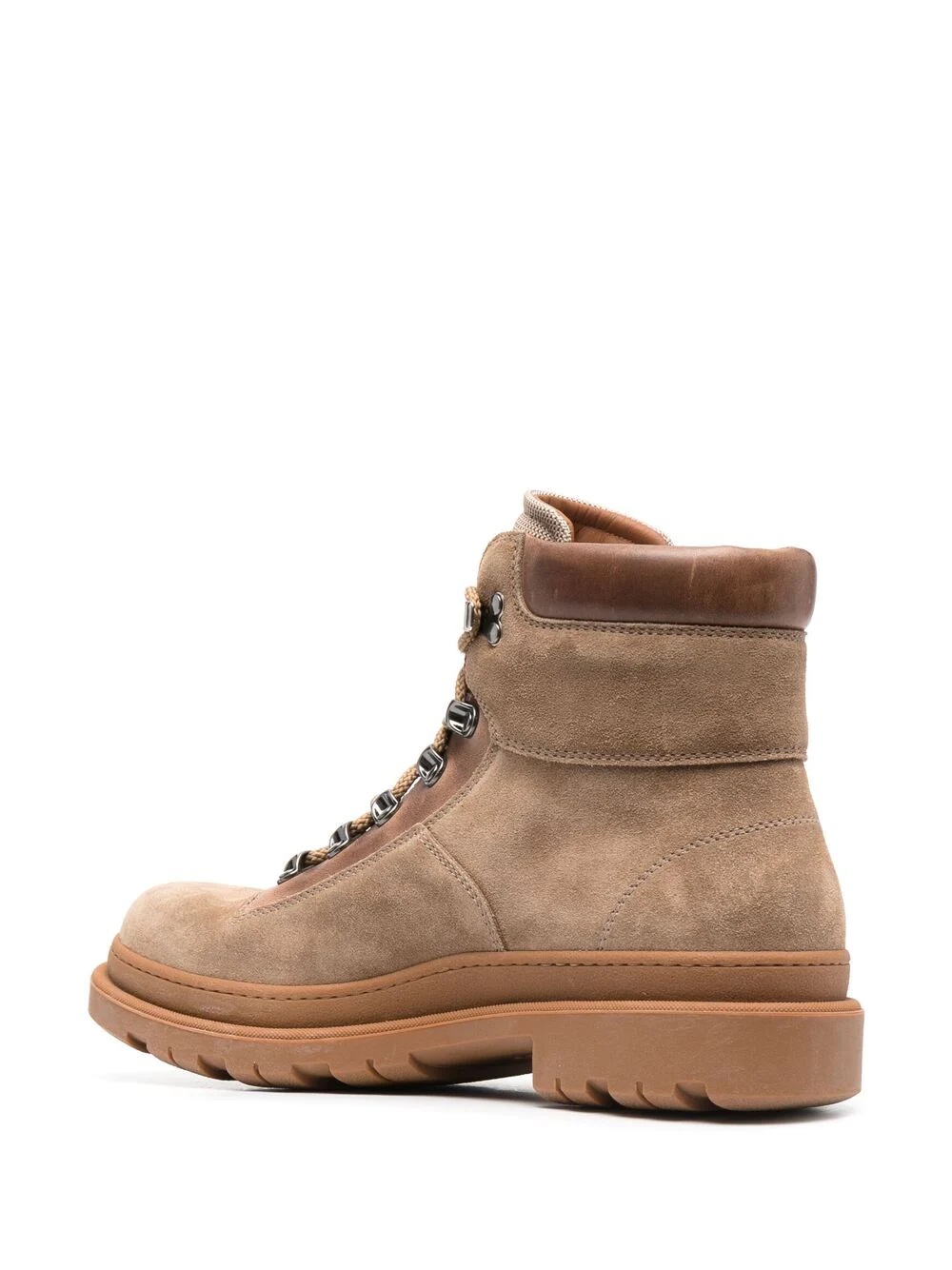 suede panelled hiking boots - 3