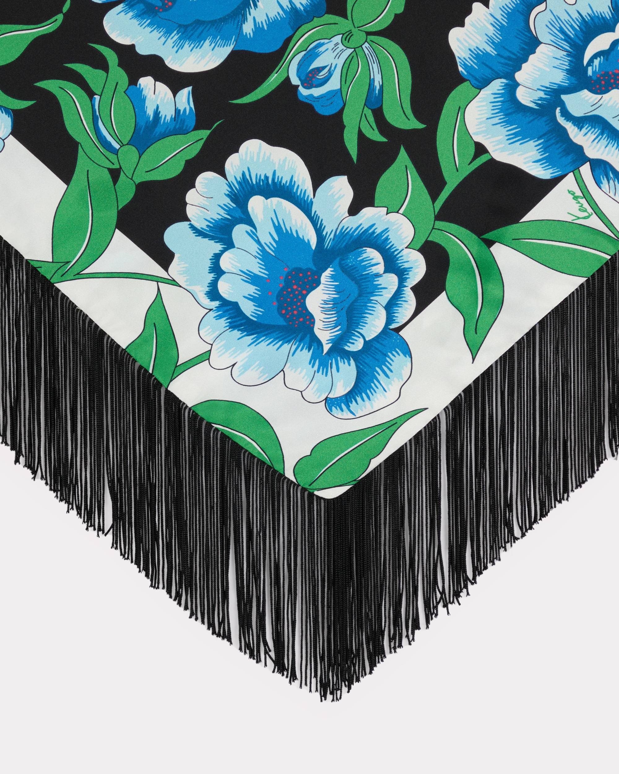 'KENZO Ponies' silk small tassel triangle - 2