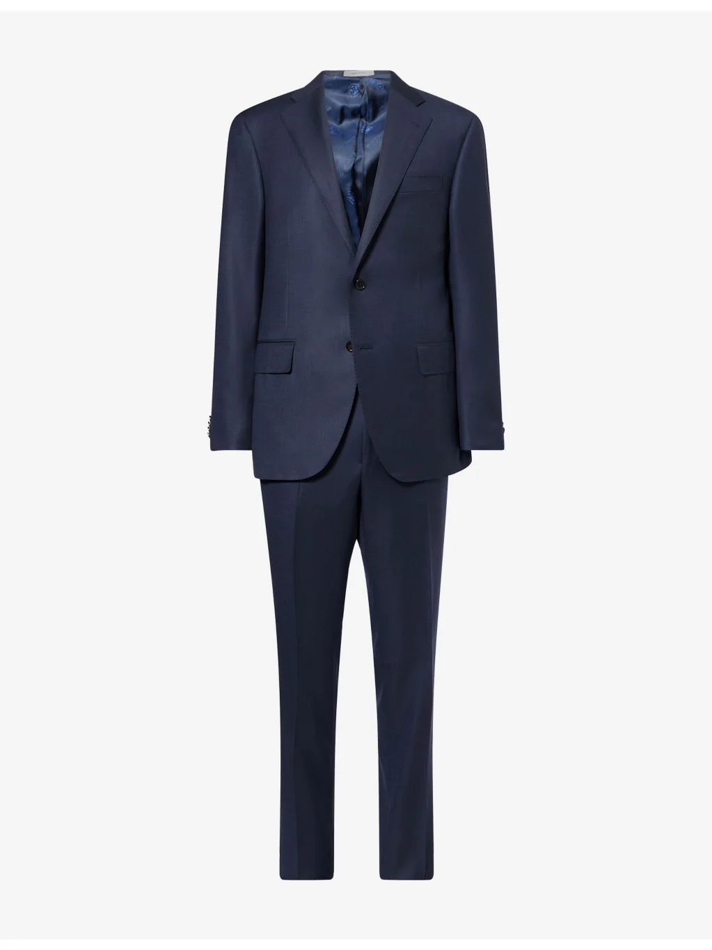 Single-Breasted Notch-Lapel Wool Suit - 1
