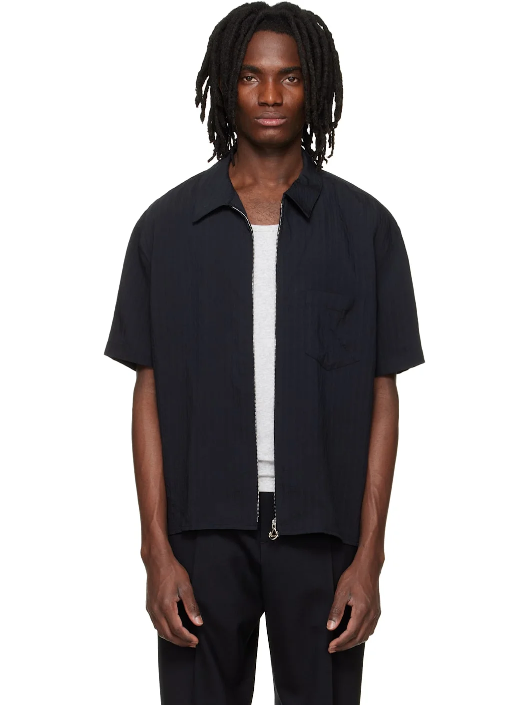 Black Zip Shirt - 1