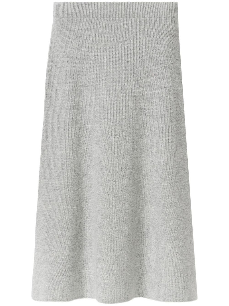 ribbed-knit midi skirt 1