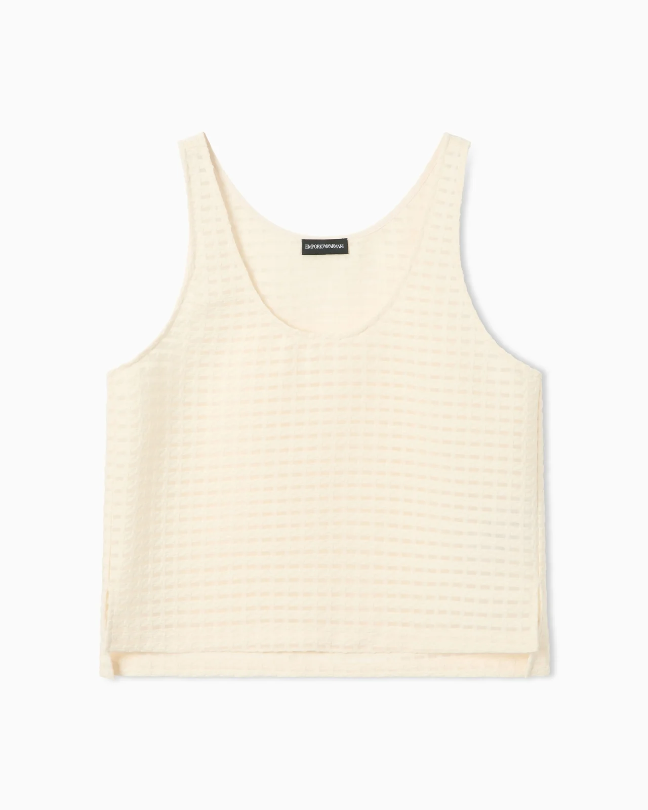 3D GINGHAM JACQUARD TOP - 1