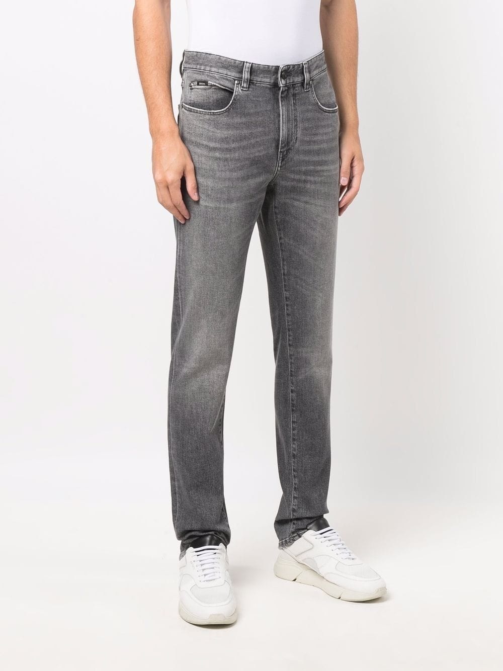 mid-rise straight leg jeans - 3